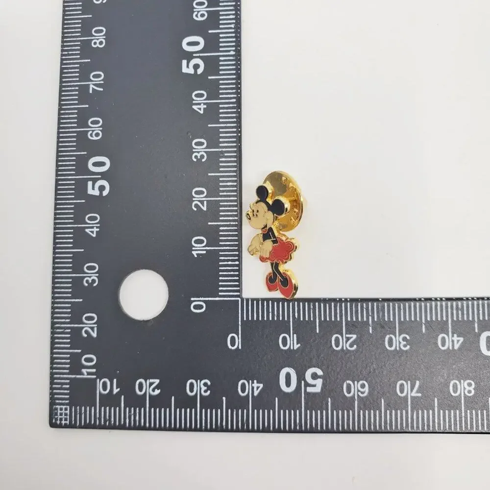 Disney Minnie Mouse Red Dress Small Enamel Pin Brooch